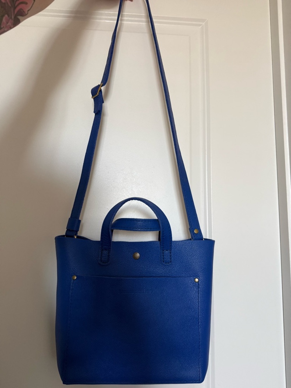 NWOT Portland leather goods mini crossbody- astro blue - Picture 6 of 6